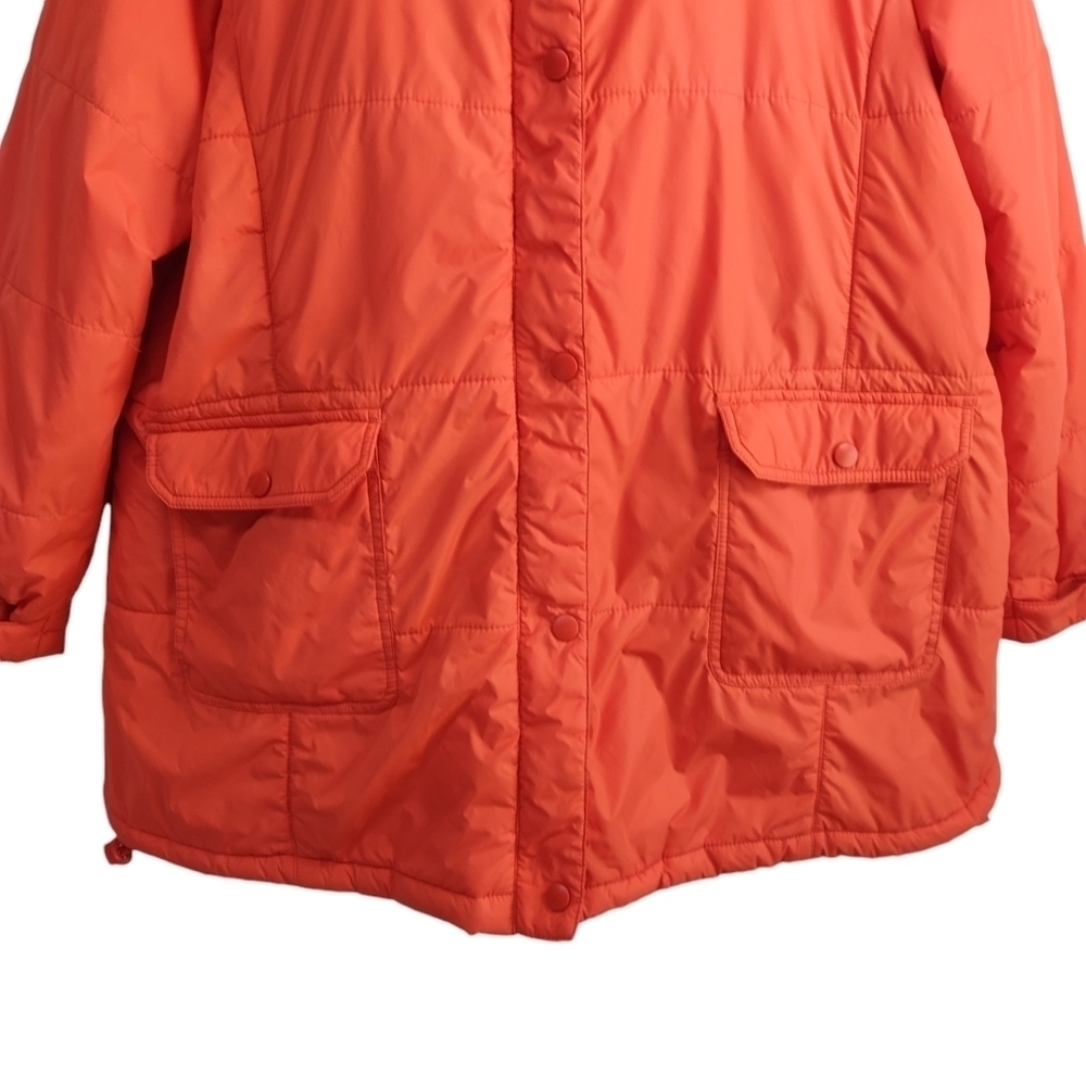 Weather Solutions Women's Jacket Orange Insulated Size 1X - Picture 4 of 12